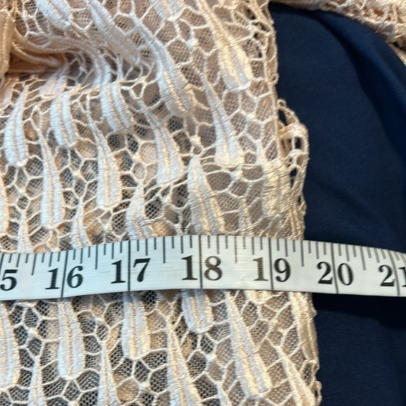 Samax NY,Vintage,Tiered,Sheer-Lace Dress, Slip Lining,Excellent Condition,Size 8 - Picture 10 of 11